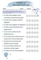 Vorschau - Arbeitsblätter - Feedback Homeschooling - Seite 1