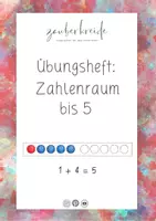Vorschau - Arbeitsblätter - Übungsheft für den Zahlenraum bis 5 - Deckblatt