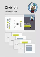 Vorschau - Präsentationen/Tafelbilder - Division - kleines Einmaleins - interaktives Quiz - Deckblatt