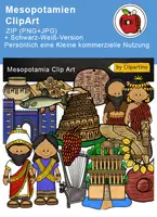 Vorschau - selbst erstellte Cliparts/Grafiken - Cliparts-set Mesopotamien, Antike Geschichte - Deckblatt