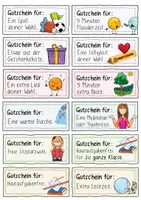 Vorschau - Mal- und Bastelvorlagen - Geburtstagsgutscheine / Hausaufgabengutscheine - Geburtstag - Seite 1