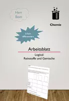 Vorschau - Arbeitsblätter - Logical: Reinstoffe und Gemische - Deckblatt
