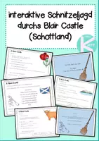 Vorschau - Interaktives Material - Interaktive, virtuelle Schnitzeljagd Schottland - Deckblatt