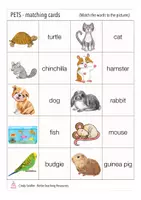 Vorschau - Spiele - pets Englisch Haustiere Memory - Seite 1