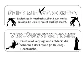 Vorschau - Arbeitsblätter - Goehtes Faust -Wortkarten Inhalt und Aufbau Drama - Seite 2