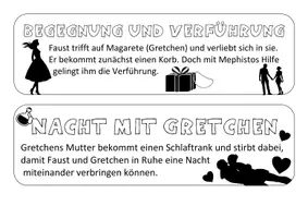 Vorschau - Arbeitsblätter - Goehtes Faust -Wortkarten Inhalt und Aufbau Drama - Seite 3