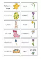 Vorschau - Arbeitsblätter - Domino Frühling 2 - Anlaute Silben Wörter Sätze - Seite 2