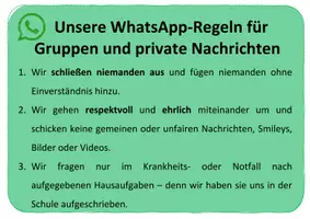 Vorschau - Poster - Regelposter für WhatsApp: Gruppen und private Nachrichten (editierbar) - Seite 3