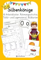 Vorschau - Arbeitsblätter - Silbenkönige (AEIOU): Arbeitsblätter und Tafelmaterial - Deckblatt