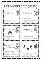 Vorschau - Arbeitsblätter - Lernwörtertraining Arbeitsheft - Seite 1