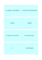 Vorschau - Aufgabenkarten - Vokabelkarten zu Tous Ensemble 1, Unité 4 - Seite 3