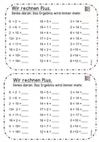 Vorschau - Arbeitsblätter - Mini-Heft Klasse 1 Plus und Minus Zahlenraum 20 ohne ZÜ - Seite 2