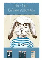 Vorschau - Arbeitsblätter - Materialpaket: Mini - Minus - Einführung Subtraktion & Aufgabenfamilien - Deckblatt