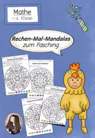 Vorschau - Arbeitsblätter - Rechenmalblätter Fasching | ZR 1000 | Klasse 1-4 - Deckblatt
