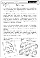 Vorschau - Unterrichtsreihen - 6 Lesetexte zu Ostern und Osterbräuchen inklusive Verständnisfragen, ideal für Schulschließung und Heimarbeit - Seite 1