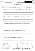 Vorschau - Unterrichtsreihen - 6 Lesetexte zu Ostern und Osterbräuchen inklusive Verständnisfragen, ideal für Schulschließung und Heimarbeit - Seite 2
