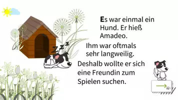 Vorschau - Stundenentwürfe - Wortarten: Geschichte mit Quiz - interaktive PDF - Seite 2
