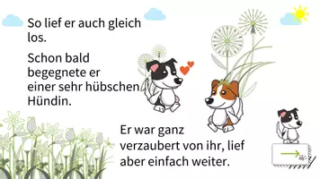 Vorschau - Stundenentwürfe - Wortarten: Geschichte mit Quiz - interaktive PDF - Seite 3
