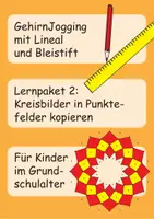 Vorschau - Arbeitsblätter - GehirnJogging mit Lineal und Bleistift: Lernpaket 2 - Deckblatt