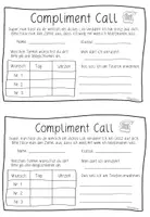 Vorschau - Arbeitsblätter - Compliment Call - Methode Classroom Management (Belohnung) - Seite 1