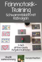 Vorschau - Fördermaterial/Inklusion - Feinmotorik-/Wahrnehmungs-Training: Schwammbilder - Deckblatt