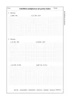 Vorschau - Arbeitsblätter - Schriftliche Multiplikation - 3 Aufgabenblätter + Lösungen - Seite 3