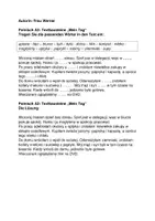 Vorschau - Arbeitsblätter - Polnisch A2 Textbausteine Mein Tag - mit Lösung - Deckblatt