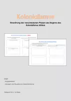 Vorschau - Arbeitsblätter - Geschichte - Übersicht über Kolonialismusbeginn - Deckblatt