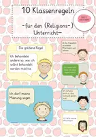 Vorschau - Präsentationen/Tafelbilder - Klassenregeln für den (Religions) Unterricht - Deckblatt