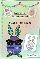 Vorschau - Mal- und Bastelvorlagen - Kunst für zwischendurch Muster Osterei - Deckblatt