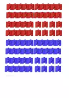 Vorschau - Bildkarten - Legematerial Zwanzigerfeld - Zwanzigerfeld und Steckwürfel (rot und blau) - Seite 2