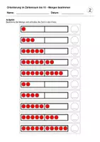 Vorschau - Arbeitsblätter - Mengen erfassen / bestimmen (Zahlenraum bis 10) - Seite 2