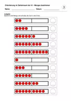 Vorschau - Arbeitsblätter - Mengen erfassen / bestimmen (Zahlenraum bis 10) - Seite 3