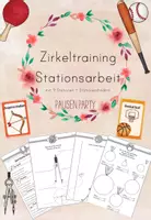 Vorschau - Stationenlernen - Zirkeltraining Geometrie Stationsarbeit Umgang mit dem Zirkel - Deckblatt