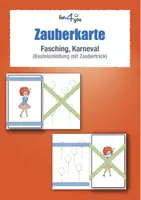 Vorschau - Mal- und Bastelvorlagen - Zauberkarte - Bastelanleitung - Deckblatt