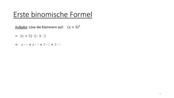 Vorschau - Präsentationen/Tafelbilder - Einführung 1. Binomische Formel - Homeschooling - Seite 3