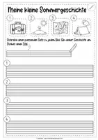 Vorschau - Unterrichtsreihen - SPARPAKET | Bildergeschichten schreiben lernen | Sommer - Seite 3