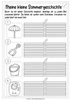 Vorschau - Unterrichtsreihen - Meine kleine Sommergeschichte | Bildergeschichten schreiben - Seite 3