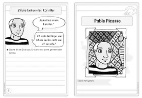 Vorschau - Arbeitsblätter - Künstler-Faltheft: Pablo Picasso - Seite 1