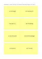 Vorschau - Aufgabenkarten - Vokabelkarten Tous Ensemble 3, Unité 3 - Seite 1