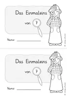 Vorschau - Arbeitsblätter - Einmaleins - Heft: Das Einmaleins von 7 unter der Lupe - Seite 3