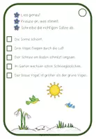 Vorschau - Arbeitsblätter - Frühlingshafter Flunkerspaziergang - Seite 1