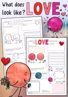 Vorschau - Mal- und Bastelvorlagen - What does love look like? - Sketchnote - Deckblatt