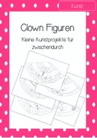 Vorschau - Mal- und Bastelvorlagen - Fasching - Figuren basteln (Clowns) - Deckblatt