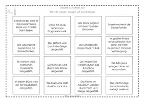 Vorschau - Arbeitsblätter - Interaktive PDF: Der Karneval der Tiere + Arbeitsblätter - Seite 3