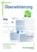 Vorschau - Arbeitsblätter - Überwinterung - Arbeitsblätter für Freiarbeit - Deckblatt