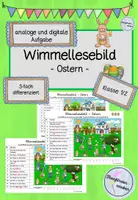Vorschau - Arbeitsblätter - Wimmellesebild / Lesespur - Ostern (digitale/interaktive und analoge Aufgabe) - Deckblatt