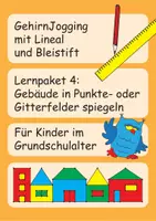 Vorschau - Arbeitsblätter - GehirnJogging mit Lineal und Bleistift: Lernpaket 4 - Deckblatt