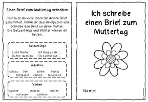 Vorschau - Arbeitsblätter - Einen Brief zum Muttertag schreiben - Seite 2