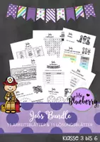 Vorschau - Arbeitsblätter - Jobs Bundle - Englisch (Klasse 3 bis 6) - Deckblatt